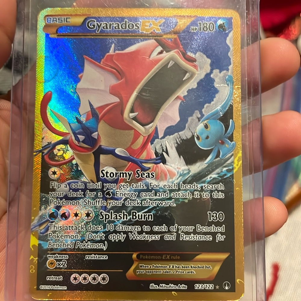 Gyarados Ex pokemon card that i been collecting for a while